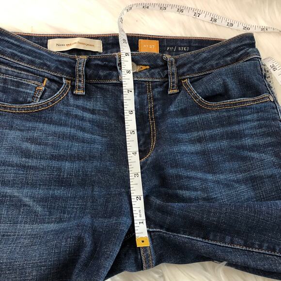 Anthropologie Pilcro Stet Skinny Mid Rise Jeans Size 27 Distressed Ankle - Picture 10 of 11